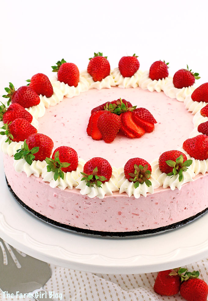 If you enjoy traditional cheesecake, you'll love this recipe for Oreo strawberry cheesecake, which gives this classic treat a delicious strawberry twist.