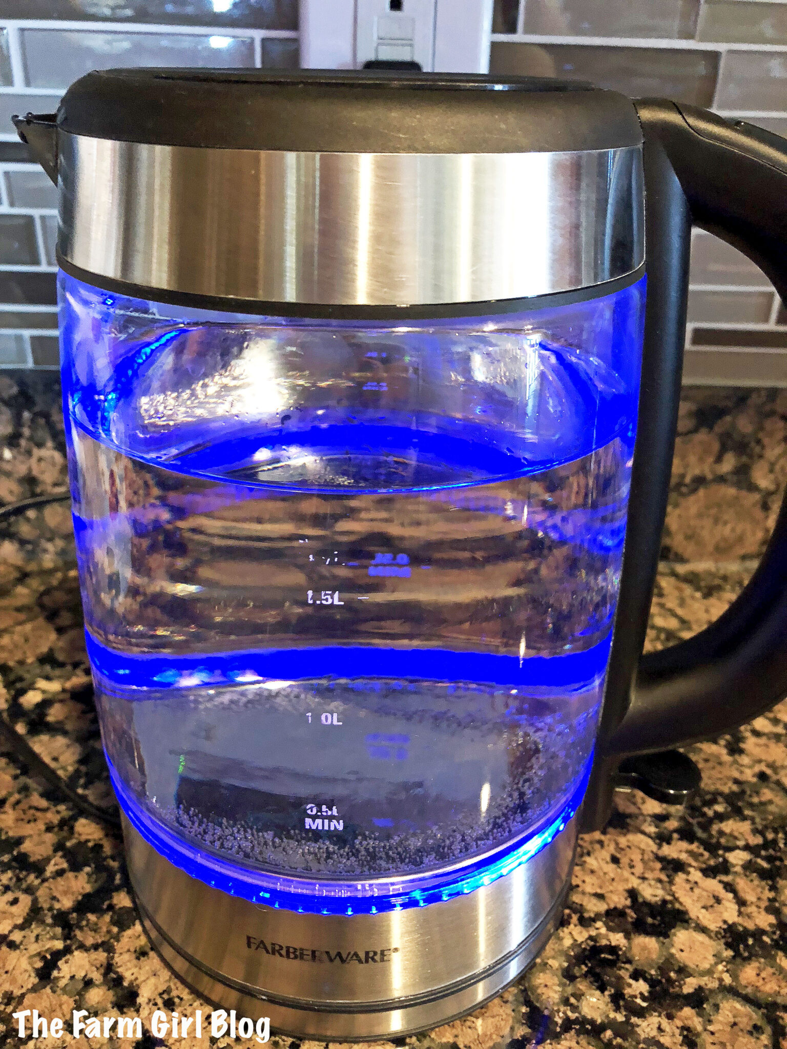 The electric kettle is a very common and handy little kitchen appliance, because of its convenience and quicker boiling than a stove top kettle. With colder temperatures approaching it gets used even more at my house. And that means even more cleaning is necessary.