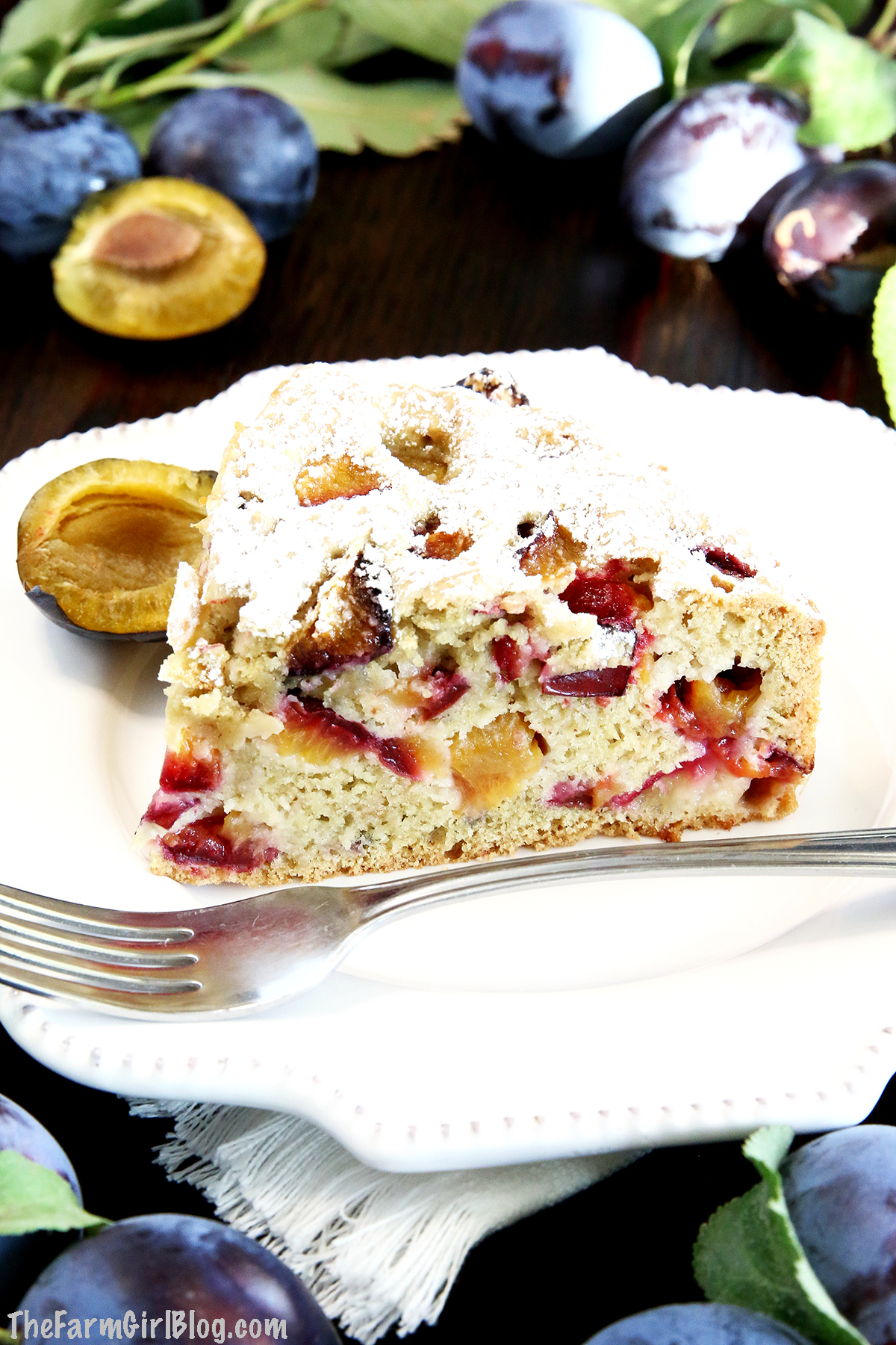  Plums are amazing for baking! They have just the right amount of tartness that balances perfectly with the sweet sponge cake. This Simple Gluten-Free Plum Coffee Cake recipe is moist, fluffy, and loaded with juicy homegrown Damson plums. It is very easy to make but is absolutely delicious. 